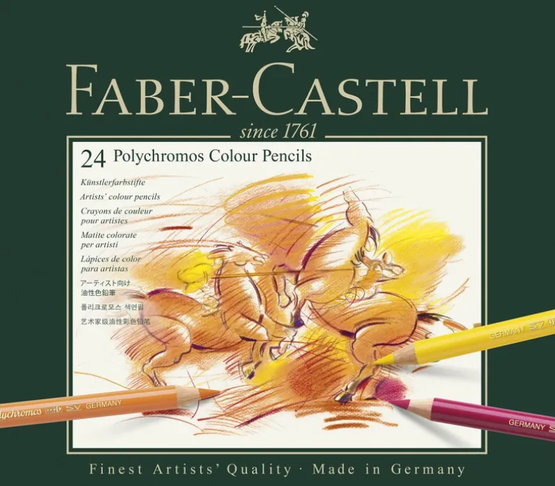 Farveblyant polychromos Faber-Castell 24 farver