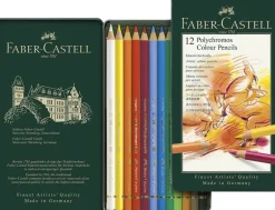 Farveblyant polychromos Faber-Castell 12 farver