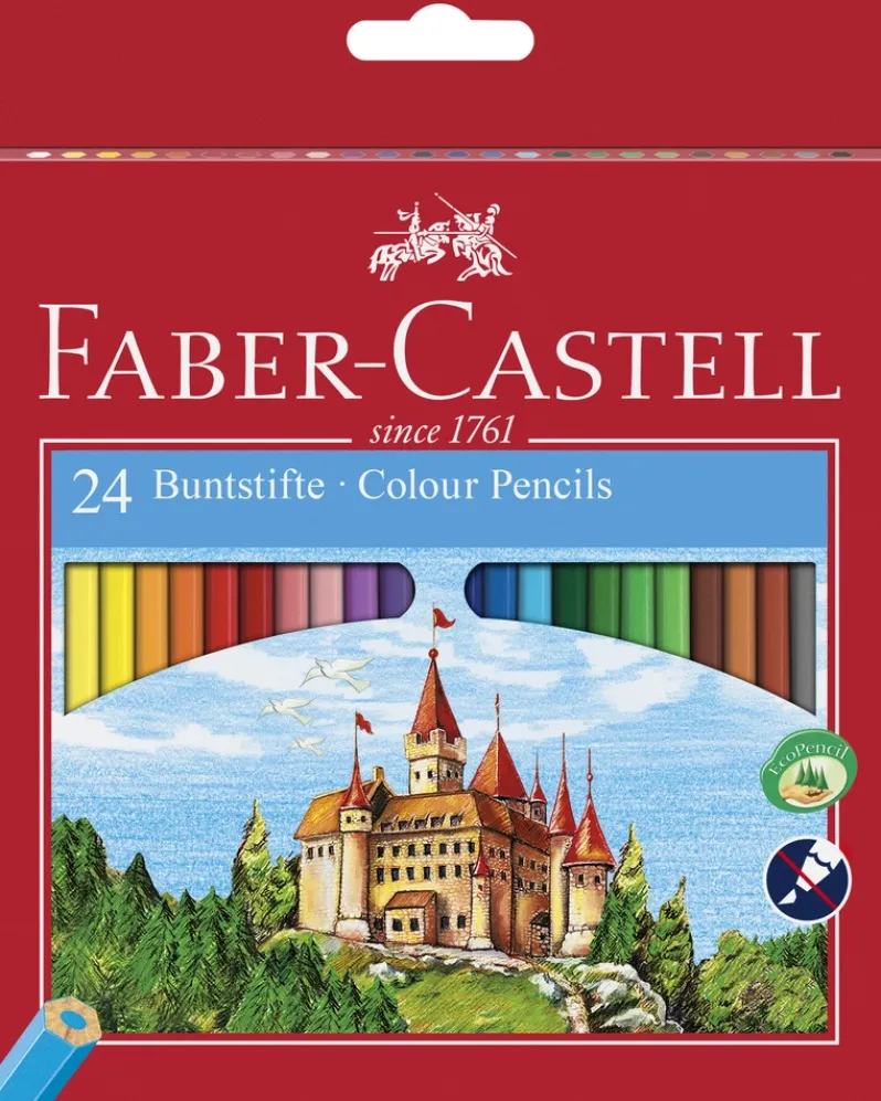 Farveblyant slot Faber-Castell 24 ass.