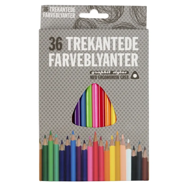 Farveblyanter graphit stylus 36 stk