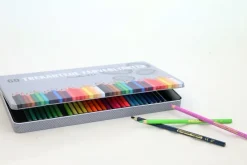 Farveblyanter graphit stylus m/60 stk metalæske