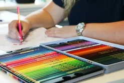 Farveblyanter graphit stylus m/60 stk metalæske