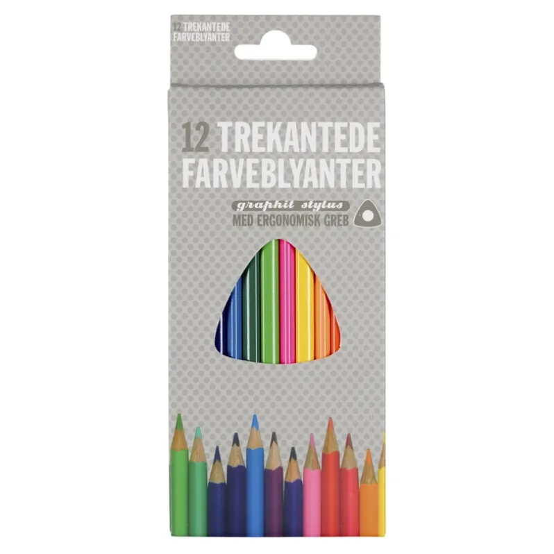 Farveblyanter graphit stylus 12 stk