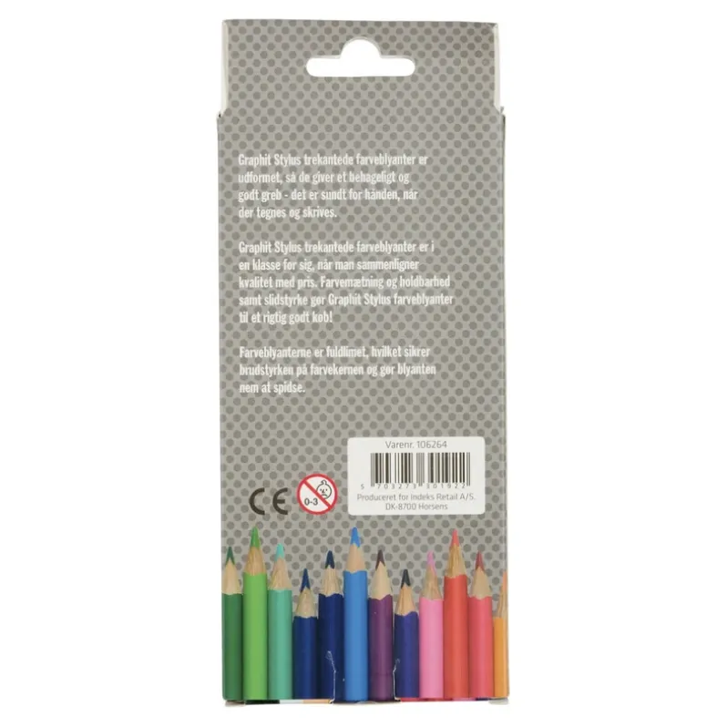 Farveblyanter graphit stylus 24 stk