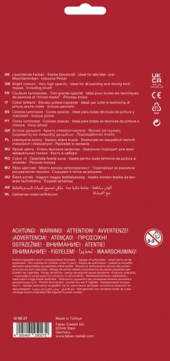 Farvelade med 21 forskellige farver og 1 pensel
