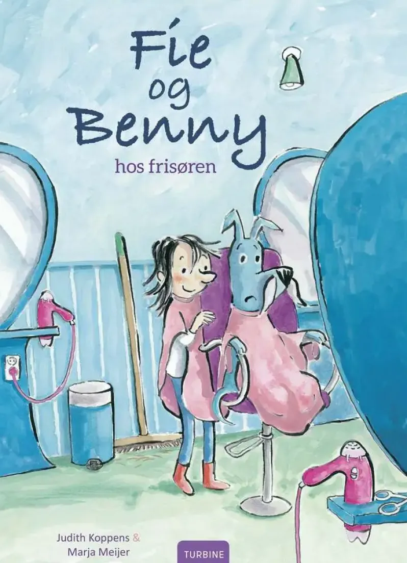 Fie og Benny hos frisøren