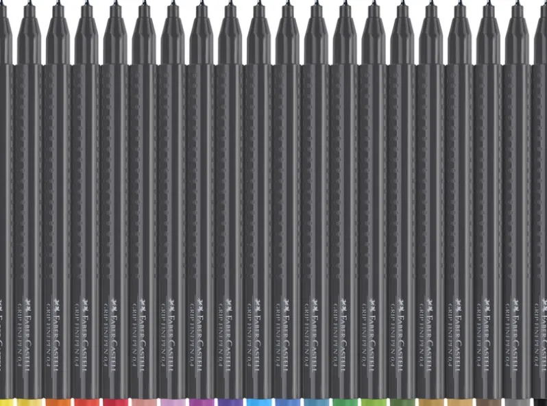 Fineliner Faber-Castell grip 20 stk.