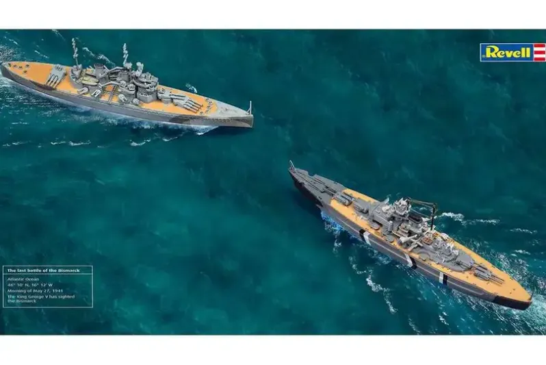 First Diorama Set - Bismarck Battle
