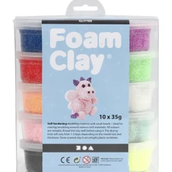 Foam clay glitter