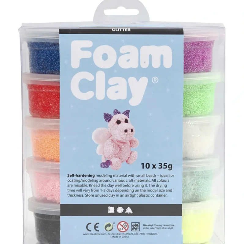 Foam clay glitter