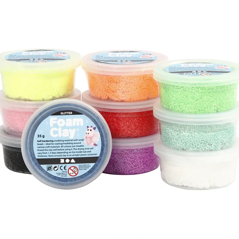Foam clay glitter