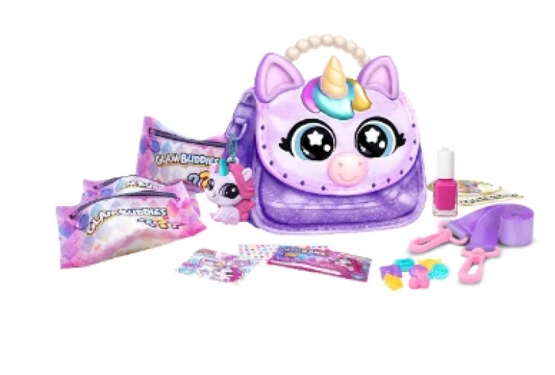 Glam Buddies Unicorn Nail Polish Purse Surprise Ass