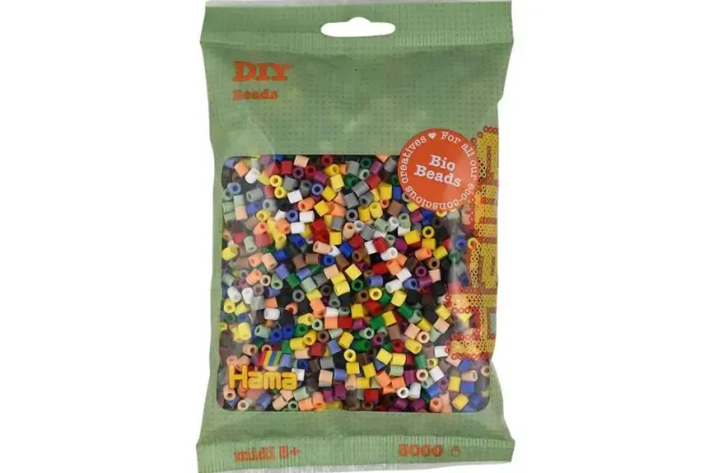 Hama BIO midi perler 3000stk mix 199 (15 farver)