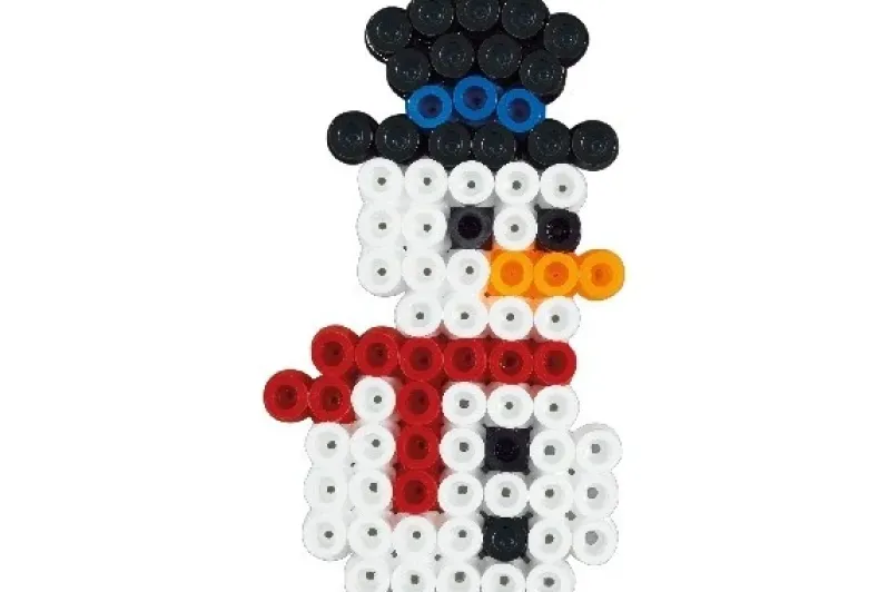 Hama maxi bøtte perler jul 600stk + plade 8206