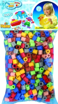 Hama maxi perler 500 stk mix 69