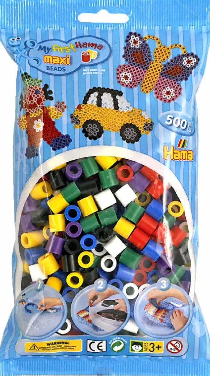 Hama maxi perler 500 stk mix 00