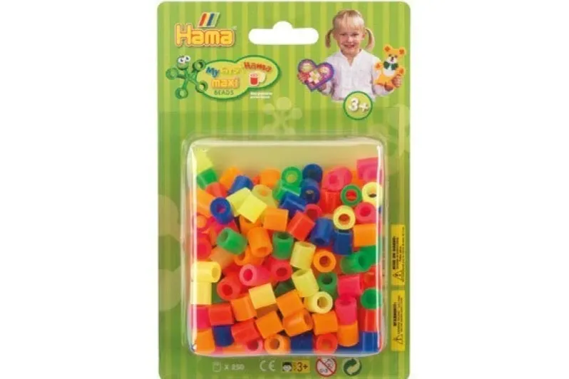 Hama maxi perler i blister 250stk mix 51