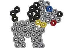 Hama maxi perler 3000stk + 4 plader i bøtte, gul