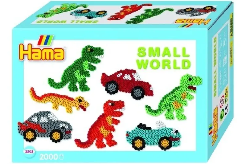 Hama midi gaveæske small world Bil/Dino