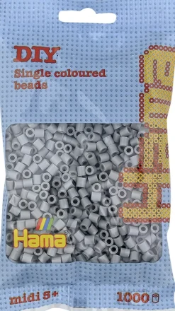 Hama midi perler 1000 stk grå 17