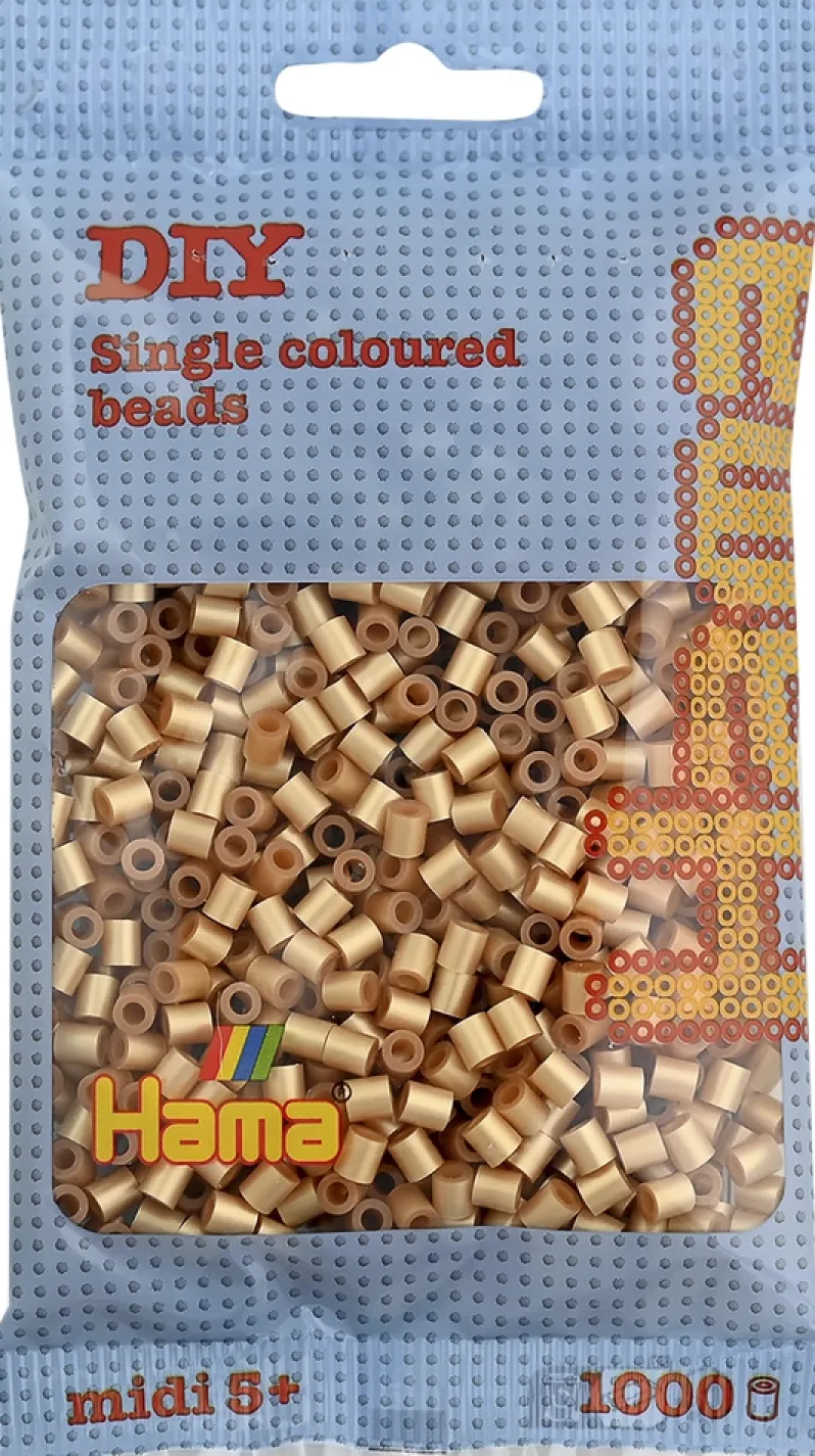 Hama midi perler 1000 stk guld 61