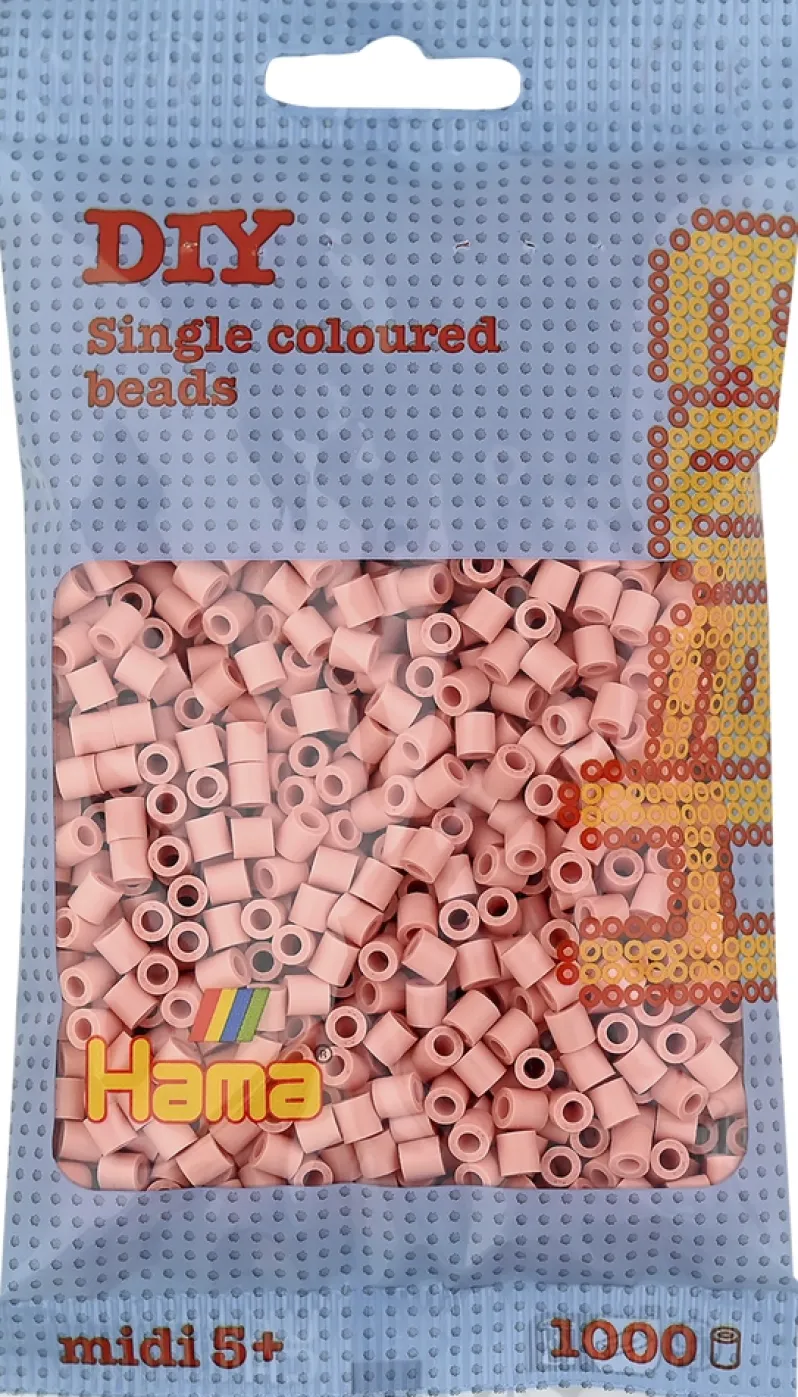 Hama midi perler 1000 stk mat rosa 26