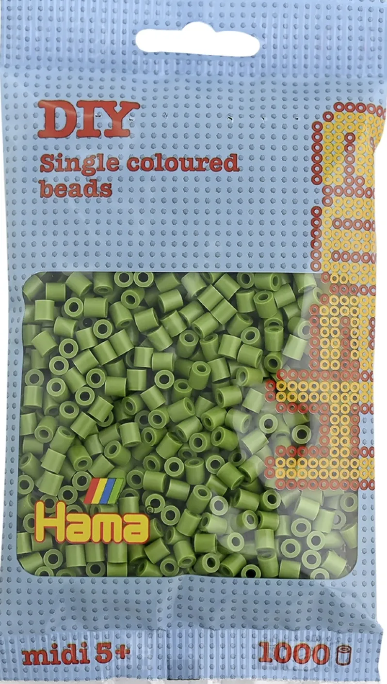 Hama midi perler 1000 stk oliven 84