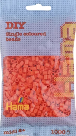 Hama midi perler 1000 stk orange 4