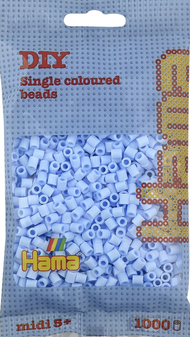 Hama midi perler 1000 stk pastel isblå 97