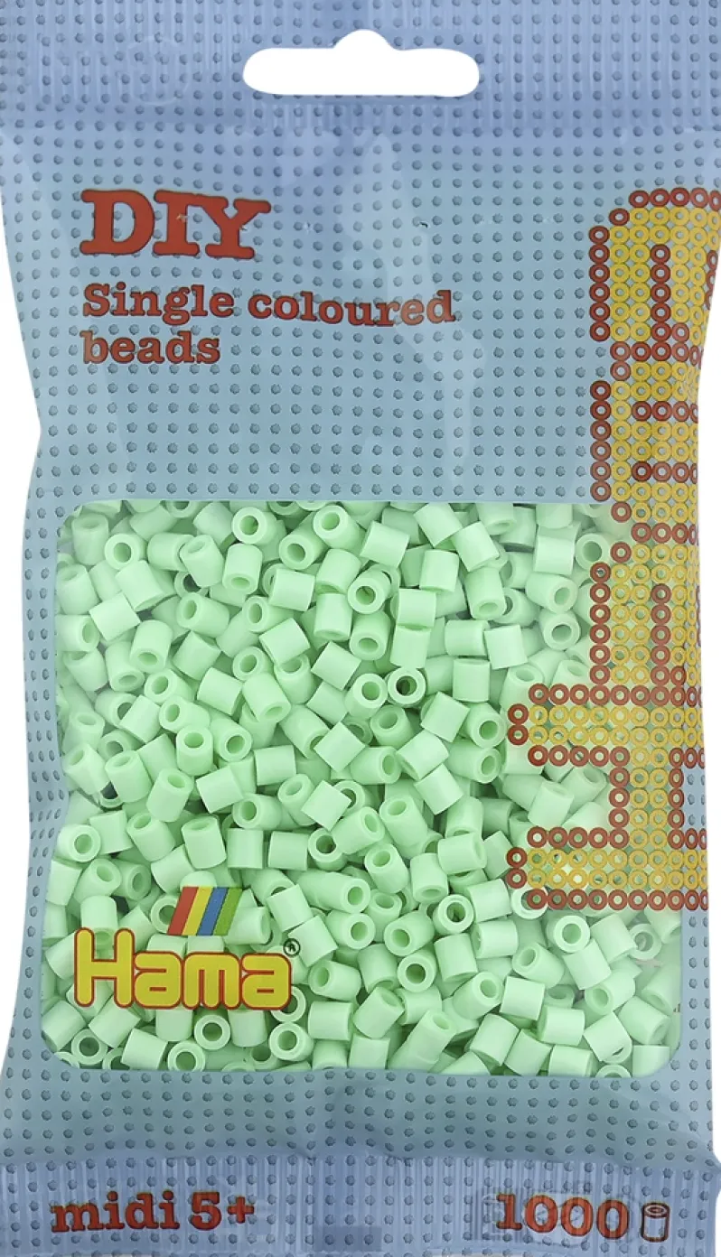 Hama midi perler 1000 stk pastel mint 98