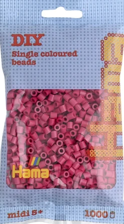 Hama midi perler 1000 stk vinrød 29