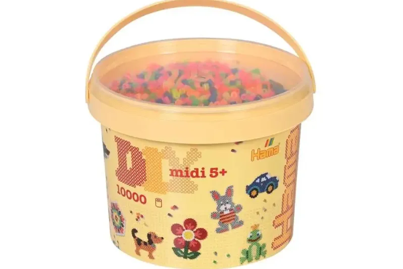 Hama midi perler 10.000stk neon mix 51