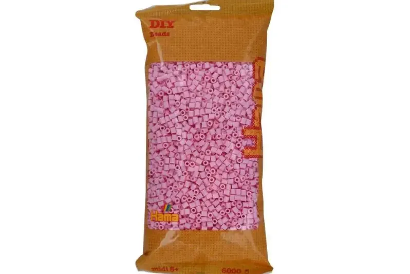Hama midi perler 6000stk pastel rosa