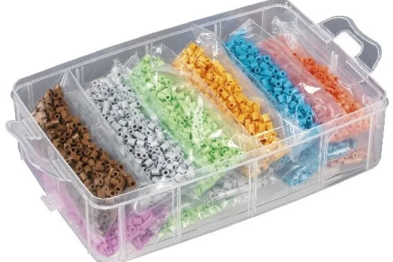 Hama opbevaringsboks stor, 12.000 perler+3 plader