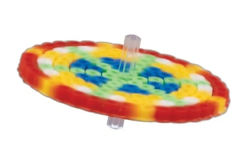 Hama rund plade m/perler & connector i blister