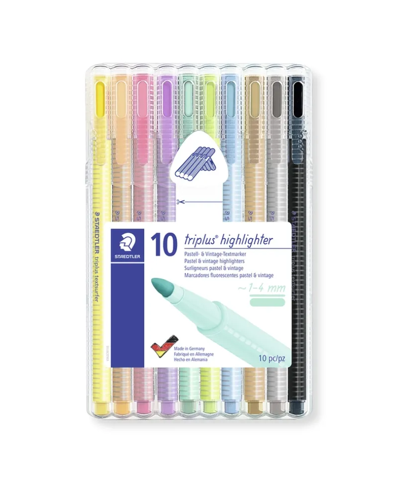 Highligther Staedtler triplus pastel 10 stk