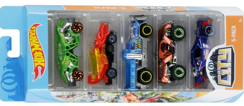 Hot Wheels Basics 5-pak biler ass