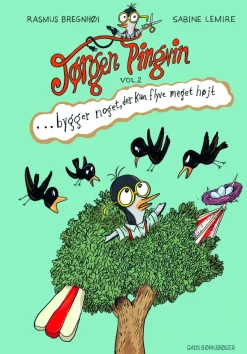 Jørgen Pingvin bygger noget, der kan flyve meget højt