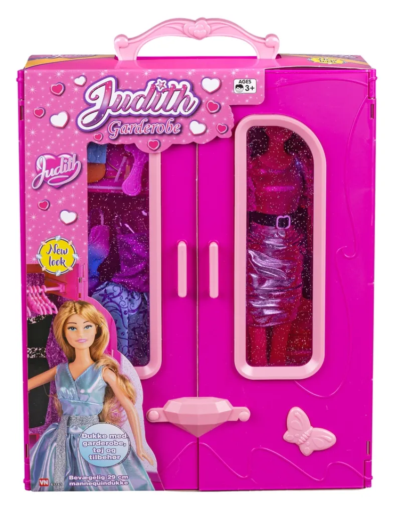 Judith dukke og garderobe ass