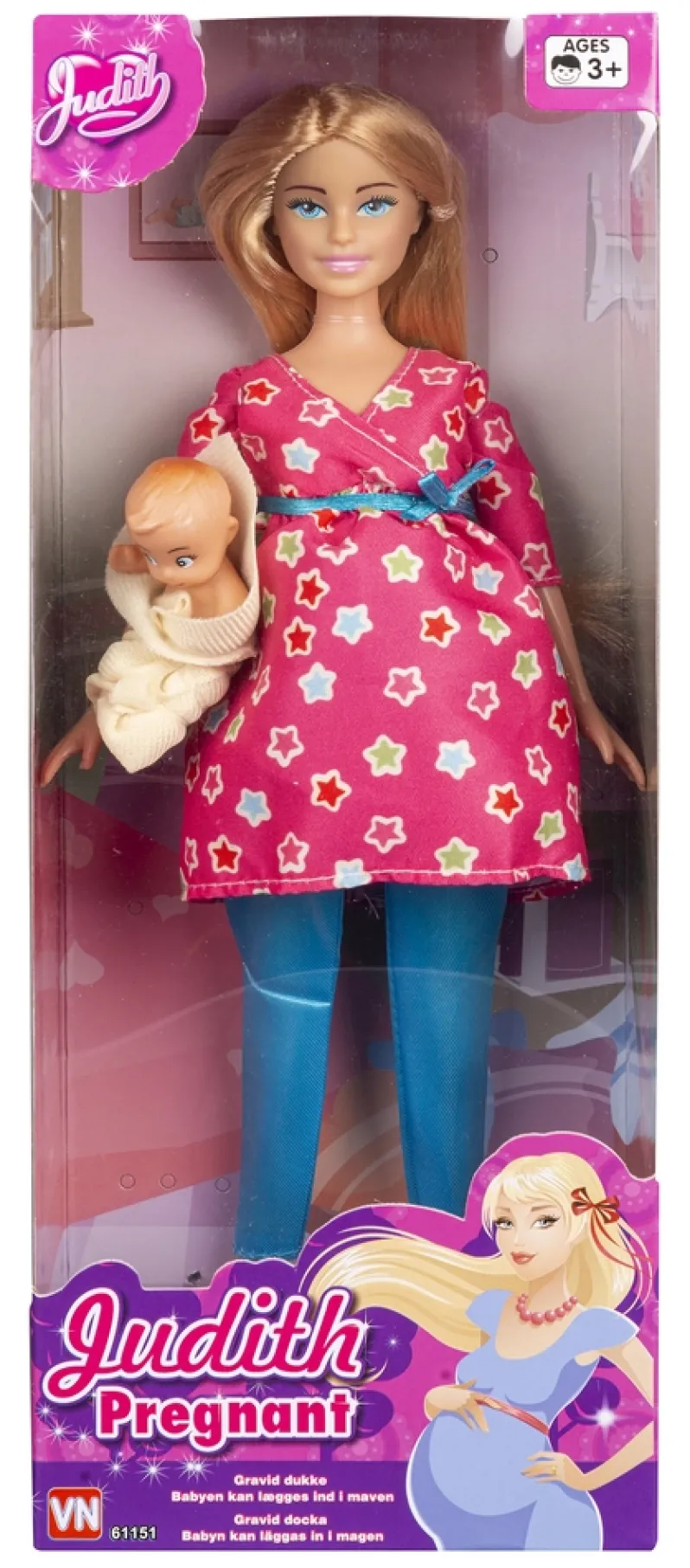 Judith gravid med baby ass