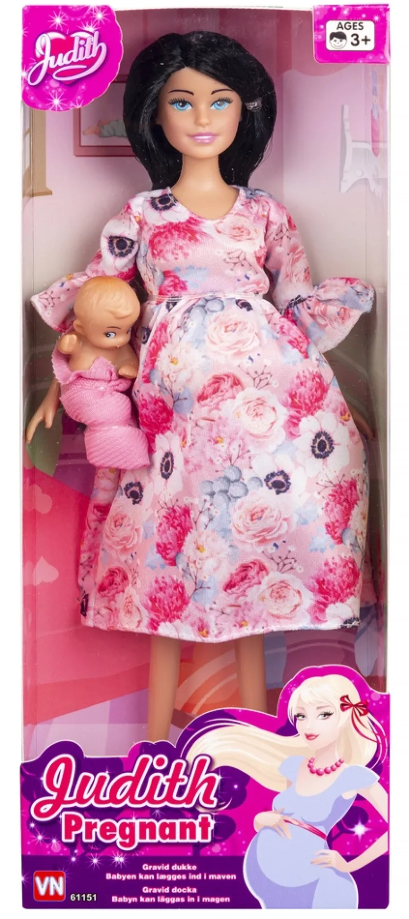 Judith gravid med baby ass