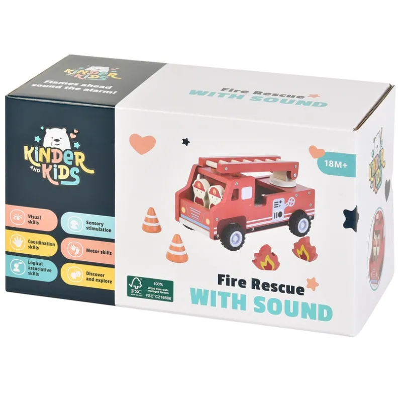 Kinder and Kids Brandbil med lyd