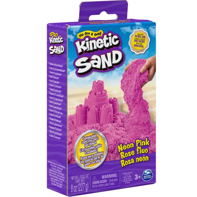 Kinetic Sand Neonboks med Primærfarver