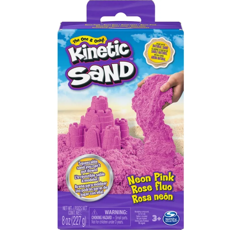 Kinetic Sand Neonboks med Primærfarver