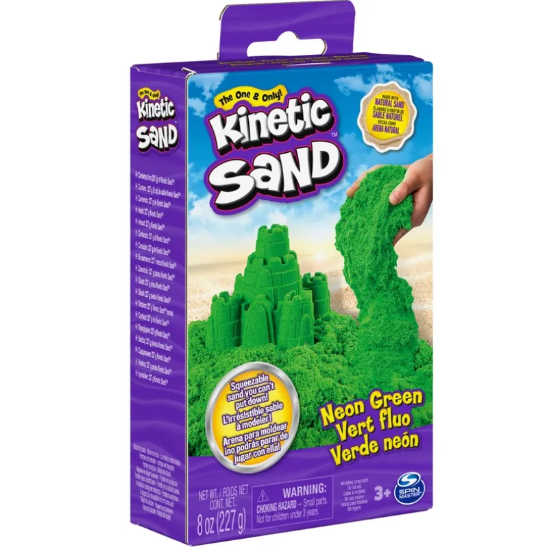 Kinetic Sand Neonboks med Primærfarver