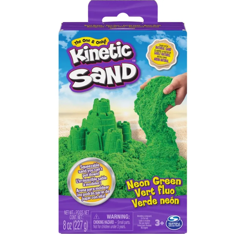 Kinetic Sand Neonboks med Primærfarver