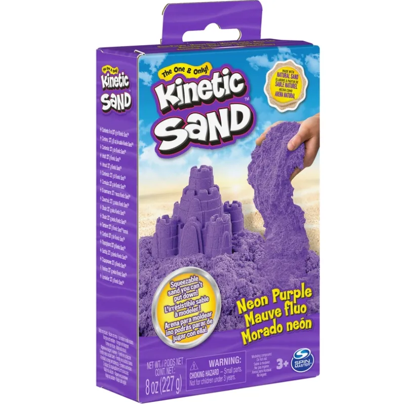 Kinetic Sand Neonboks med Primærfarver