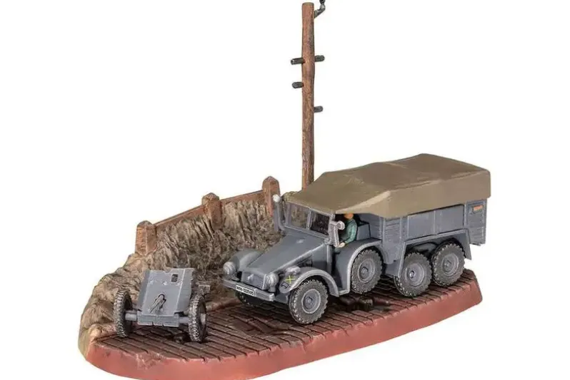 Krupp Protze KFZ 69 with 3,7cm Pak 1:76