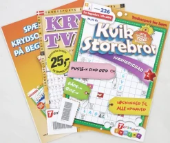 Krydsords samleposer med 3 blade. Sværhedsgrad LET ***