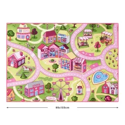 Legetæppe - Pink tivoli - 95 x 133 cm